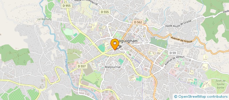 localisation de l'entreprise MONSIEUR OLIVIER MARTY à DRAGUIGNAN