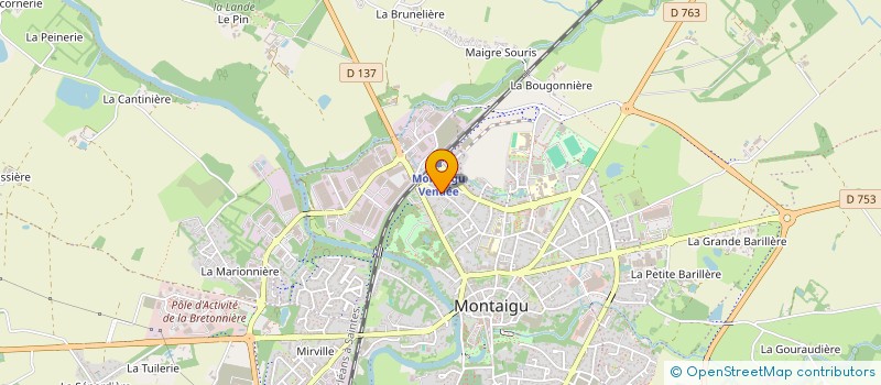 localisation de l'entreprise MONSIEUR OLIVIER MASCARELLE à MONTAIGU-VENDEE