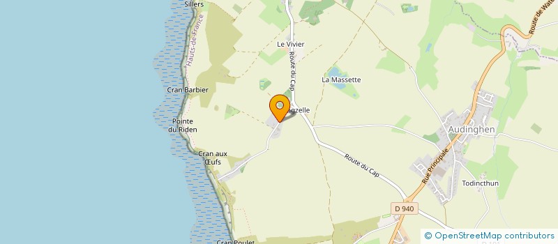 localisation de l'entreprise MONSIEUR OLIVIER MASSET  AUDINGHEN