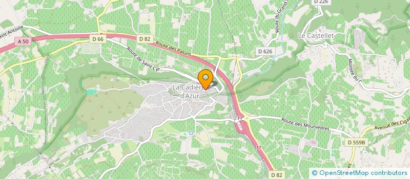 localisation de l'entreprise MONSIEUR OLIVIER MASSON  LA CADIERE-D'AZUR