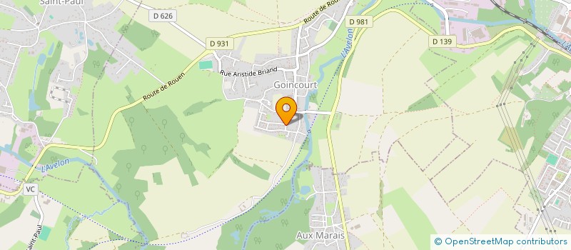 localisation de l'entreprise MONSIEUR OLIVIER MASSOU  GOINCOURT