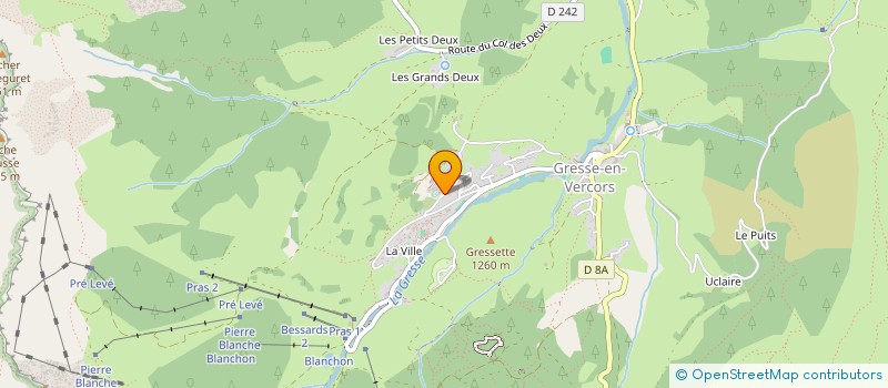 localisation de l'entreprise MONSIEUR OLIVIER MATERAC  GRESSE-EN-VERCORS