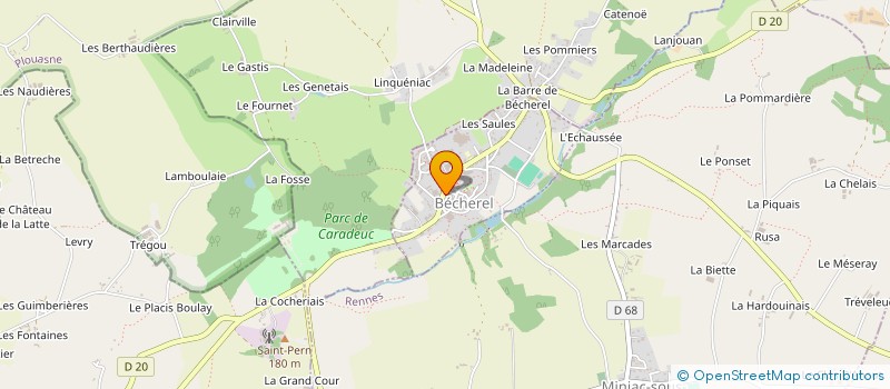 localisation de l'entreprise MONSIEUR OLIVIER MATHE à BECHEREL