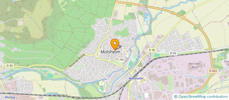 localisation de l'entreprise MONSIEUR OLIVIER MATHIS  MOLSHEIM