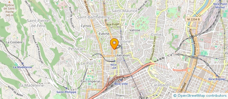 localisation de l'entreprise MONSIEUR OLIVIER MATTEUDI à NICE