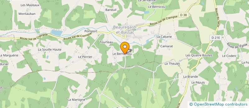 localisation de l'entreprise MONSIEUR OLIVIER MAUMONT  BEAUREGARD-ET-BASSAC