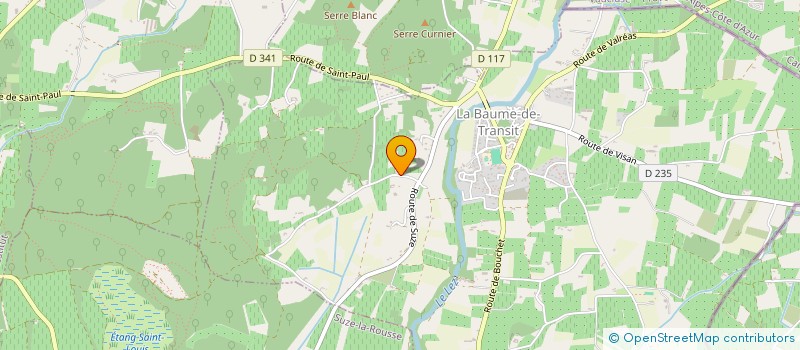 localisation de l'entreprise MONSIEUR OLIVIER MAUNIER  LA BAUME-DE-TRANSIT