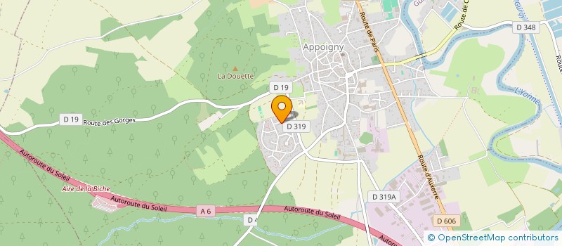 localisation de l'entreprise MONSIEUR OLIVIER MAURIN  APPOIGNY