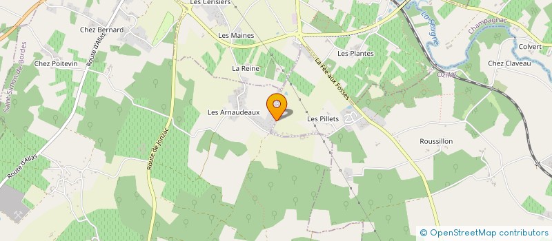 localisation de l'entreprise MONSIEUR OLIVIER MAURIN  SAINT-SIMON-DE-BORDES