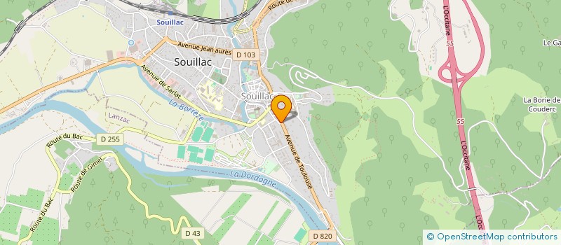 localisation de l'entreprise MONSIEUR OLIVIER MAZEAU  SOUILLAC