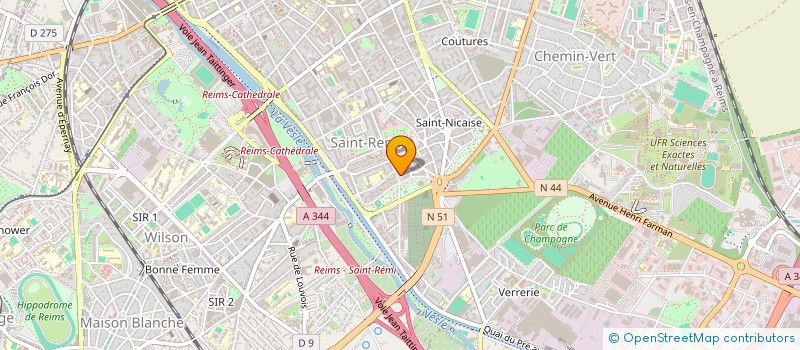 localisation de l'entreprise MONSIEUR OLIVIER MAZET  REIMS