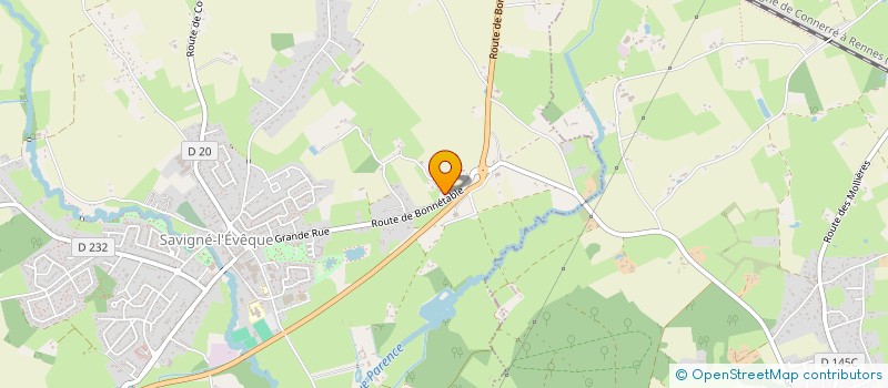 localisation de l'entreprise MONSIEUR OLIVIER MEDARD  SAVIGNE-L'EVEQUE