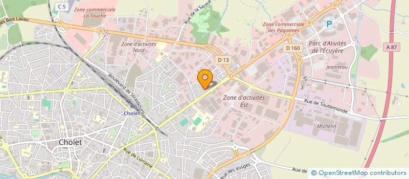 localisation de l'entreprise MONSIEUR OLIVIER MENARD à CHOLET
