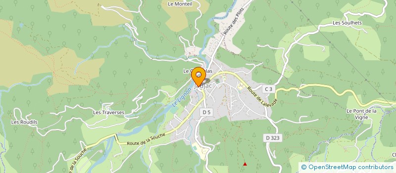 localisation de l'entreprise MONSIEUR OLIVIER MENDES à JAUJAC