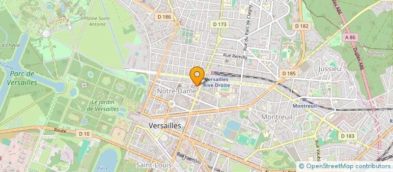 localisation de l'entreprise MONSIEUR OLIVIER MERIJON à VERSAILLES
