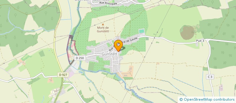 localisation de l'entreprise MONSIEUR OLIVIER MERTZ  GUNSTETT