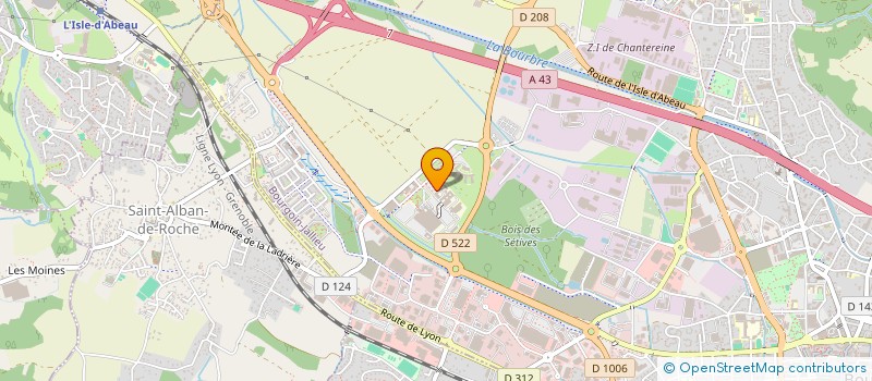 localisation de l'entreprise MONSIEUR OLIVIER MEUNIER à BOURGOIN-JALLIEU