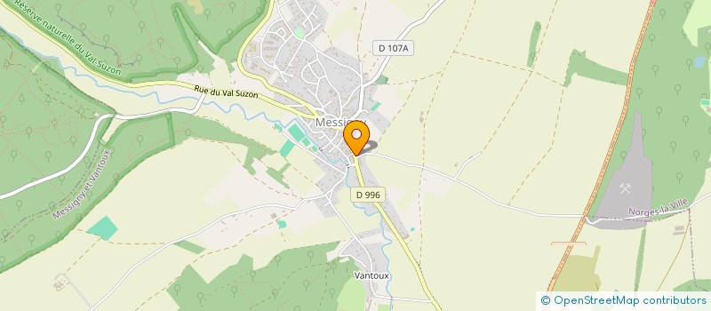 localisation de l'entreprise MONSIEUR OLIVIER MEUNIER  MESSIGNY-ET-VANTOUX