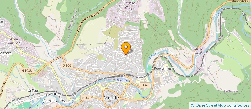 localisation de l'entreprise MONSIEUR OLIVIER MEYRUEIS  MENDE