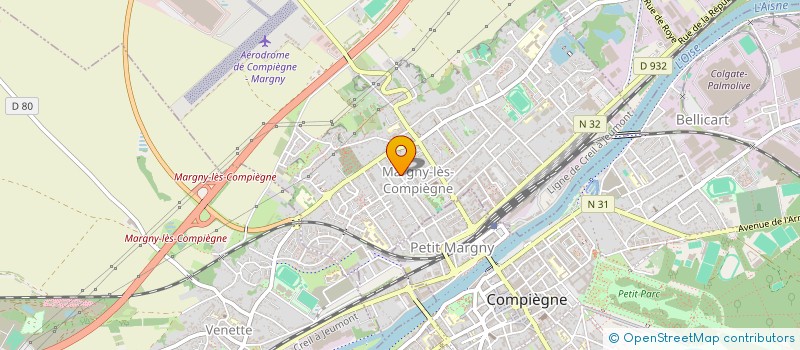 localisation de l'entreprise MONSIEUR OLIVIER MEYSSIREL  MARGNY-LES-COMPIEGNE