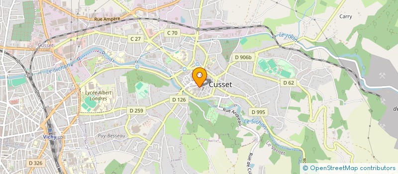 localisation de l'entreprise MONSIEUR OLIVIER MICAUD à CUSSET