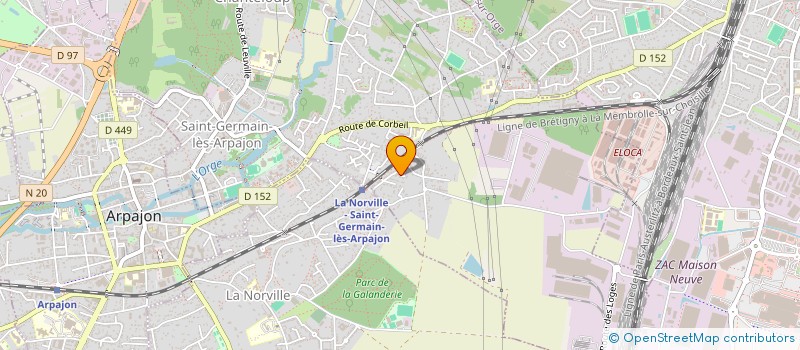 localisation de l'entreprise MONSIEUR OLIVIER MICHAUX à SAINT-GERMAIN-LES-ARPAJON