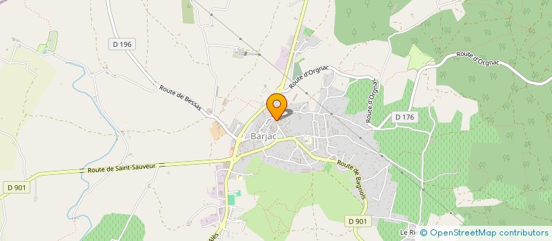 localisation de l'entreprise MONSIEUR OLIVIER MICHEL  BARJAC