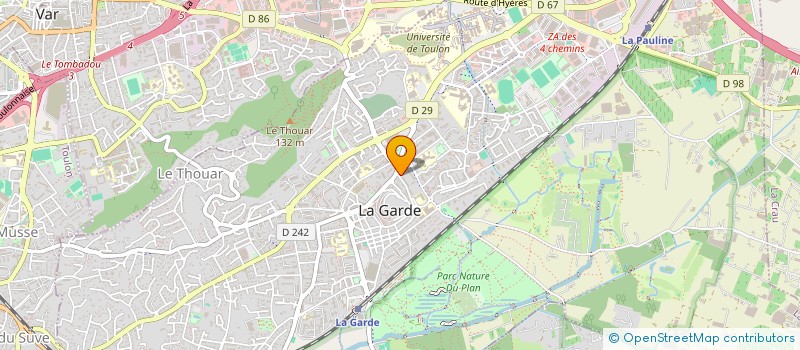 localisation de l'entreprise MONSIEUR OLIVIER MIGUEL  LA GARDE