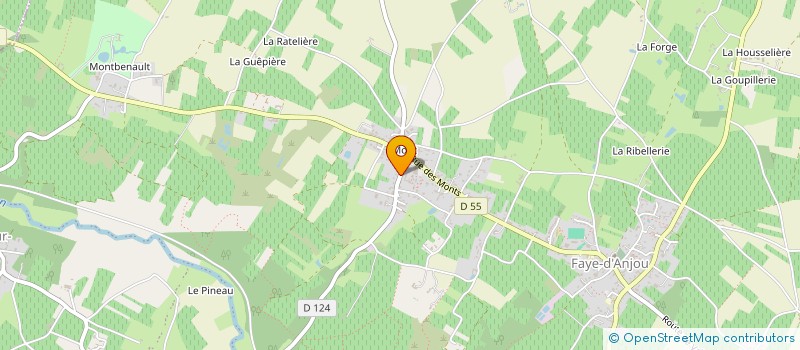 localisation de l'entreprise MONSIEUR OLIVIER MILLARD  BELLEVIGNE-EN-LAYON