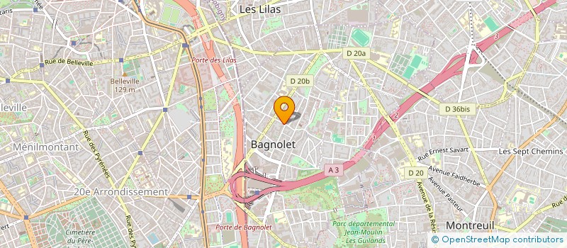 localisation de l'entreprise MONSIEUR OLIVIER MILONGO à BAGNOLET
