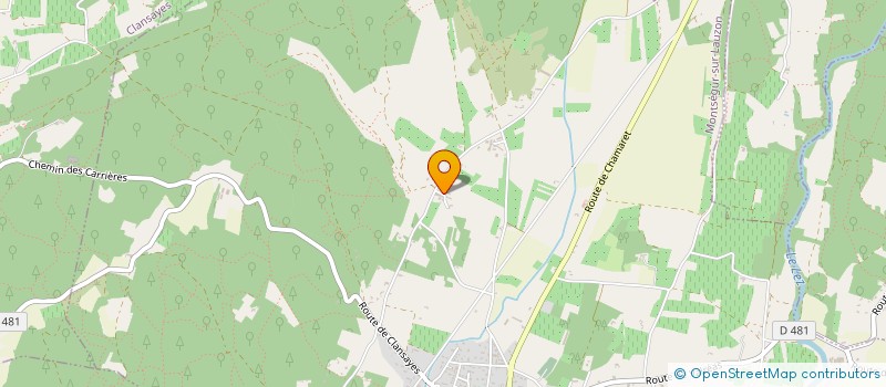 localisation de l'entreprise MONSIEUR OLIVIER MISSUD  MONTSEGUR-SUR-LAUZON