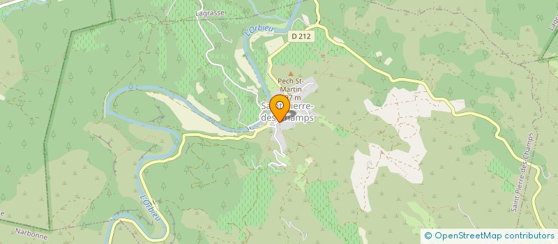 localisation de l'entreprise MONSIEUR OLIVIER MISTRAL  SAINT-PIERRE-DES-CHAMPS