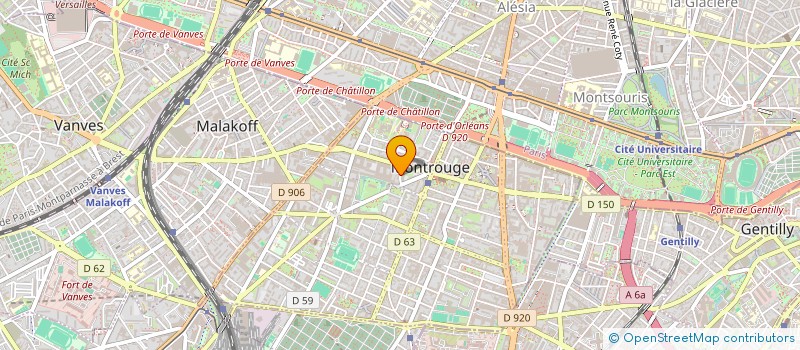 localisation de l'entreprise MONSIEUR OLIVIER MOAL  MONTROUGE