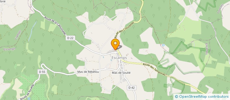 localisation de l'entreprise MONSIEUR OLIVIER MOLES  ESCAMPS