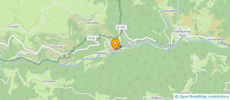 localisation de l'entreprise MONSIEUR OLIVIER MONDIN  SAINT-JULIEN-D'INTRES