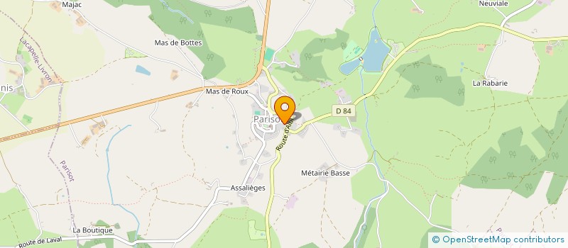 localisation de l'entreprise MONSIEUR OLIVIER MONDOT  PARISOT