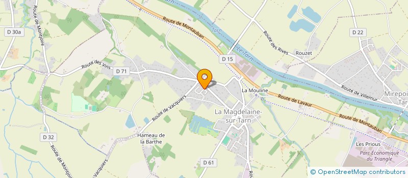 localisation de l'entreprise MONSIEUR OLIVIER MONESTIER à LA MAGDELAINE-SUR-TARN