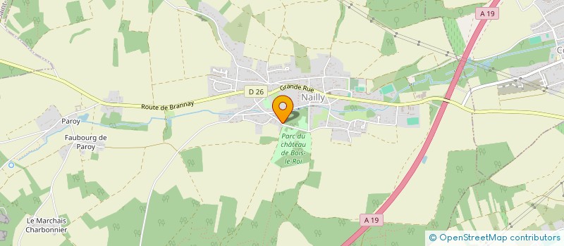 localisation de l'entreprise MONSIEUR OLIVIER MONNET  AUXERRE