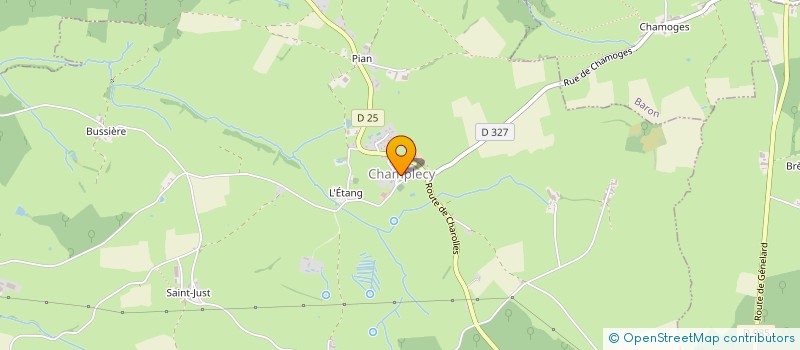 localisation de l'entreprise MONSIEUR OLIVIER MONNET  CHAMPLECY