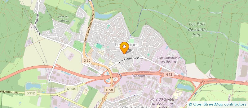 localisation de l'entreprise MONSIEUR OLIVIER MONNIN  PLAISIR