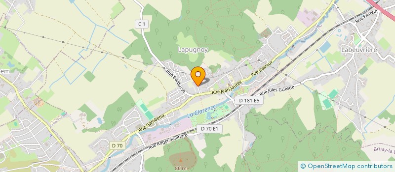 localisation de l'entreprise MONSIEUR OLIVIER MONTAGNE  LAPUGNOY