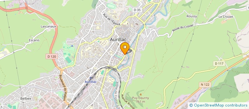 localisation de l'entreprise MONSIEUR OLIVIER MONTARNAL à AURILLAC