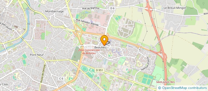 localisation de l'entreprise MONSIEUR OLIVIER MONTEIL à POITIERS