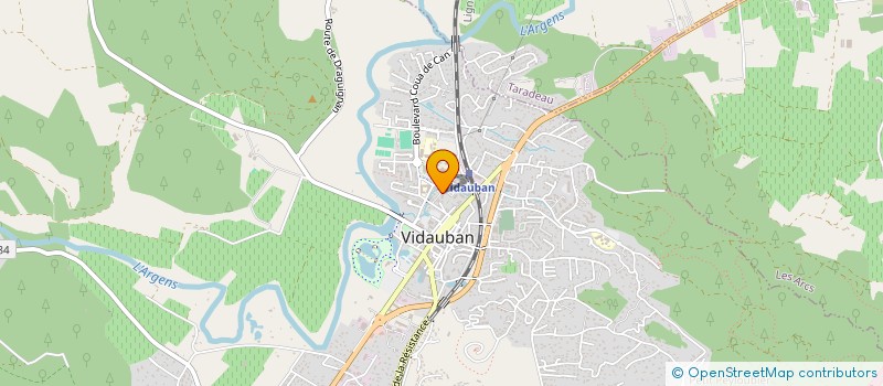 localisation de l'entreprise MONSIEUR OLIVIER MONTEIL  VIDAUBAN