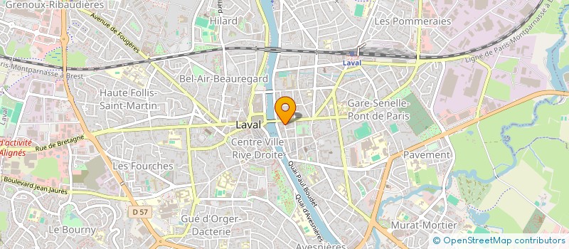 localisation de l'entreprise MONSIEUR OLIVIER MONTIEGE à LAVAL