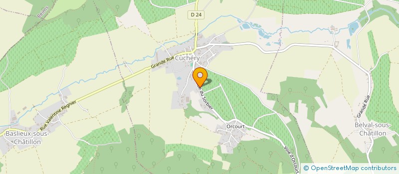 localisation de l'entreprise MONSIEUR OLIVIER MONTMAYEUR  CUCHERY