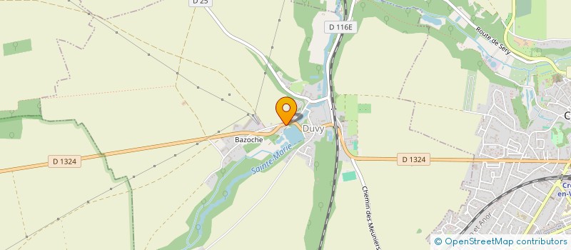 localisation de l'entreprise MONSIEUR OLIVIER MONTREUIL  DUVY