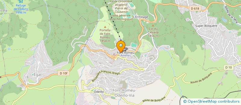 localisation de l'entreprise MONSIEUR OLIVIER MORAT  FONT-ROMEU-ODEILLO-VIA