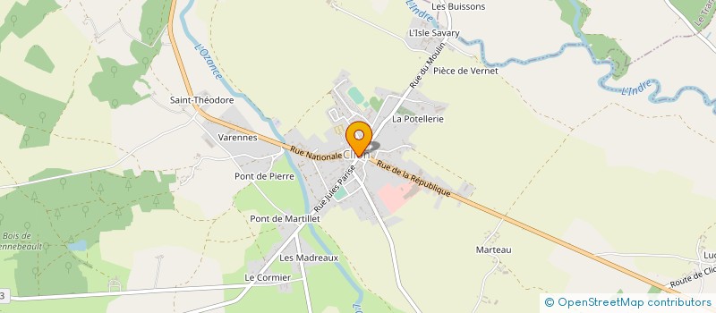 localisation de l'entreprise MONSIEUR OLIVIER MOREAU à CLION