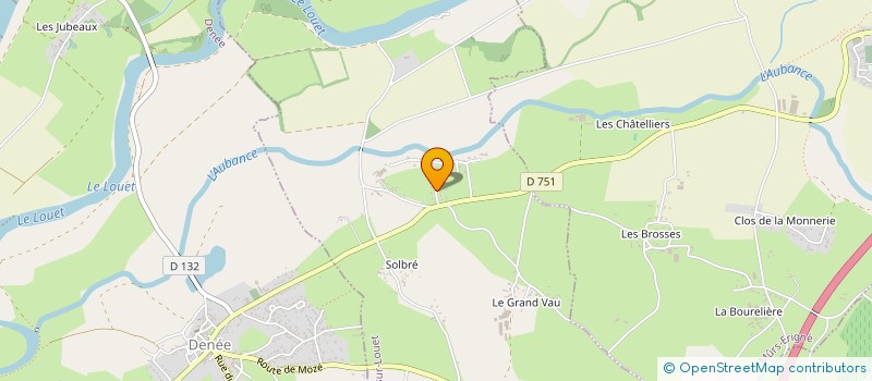 localisation de l'entreprise MONSIEUR OLIVIER MOREAU  MOZE-SUR-LOUET